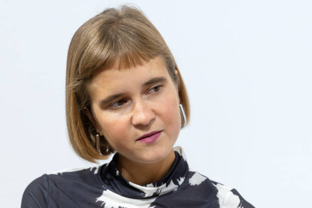 Buchmesse Frankfurt 2026 Caroline Wahl stellt ihr neues Buch 1999 Meter über dem Meer vor., Frankfurt am Main Hessen Deutschland Messegelände