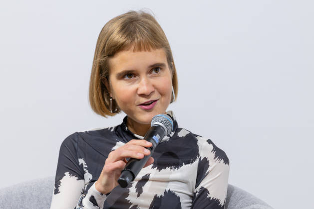 Buchmesse Frankfurt 2026 Caroline Wahl stellt ihr neues Buch 1999 Meter über dem Meer vor., Frankfurt am Main Hessen Deutschland Messegelände