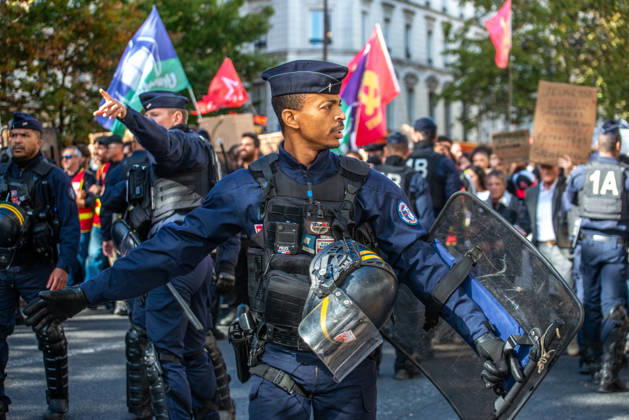 Student Protest - Paris Hundreds of high school students occupy Place de la Bastille in Paris, France on October 8, 2026, following the success of the October 6 protest, calling to continue and amplify the movement. Photo by ABACAPRESS.COM Paris France Copyright: xPrezatxDenis ABACAx