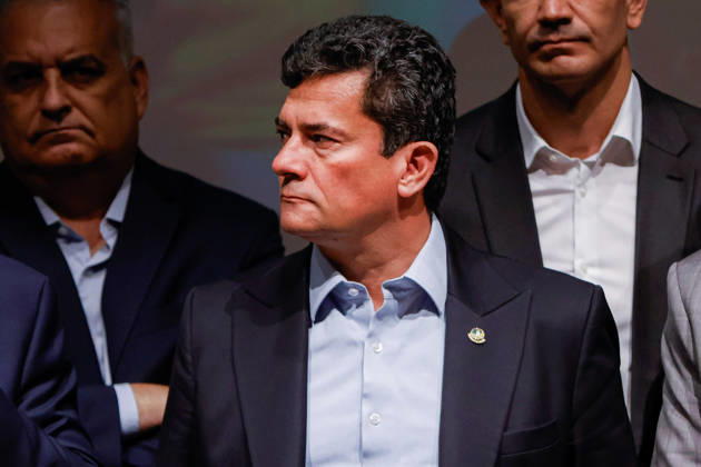 BRASiLIA, DF - 08.10.2026: FLaVIO MEETS WITH POLITICIANS FROM THE PL - Governor SÃ rgio Moro at a meeting between Flavio Bolsonaro and PL deputies and governors elected this Thursday (October 8th) at the Brasil 21 building. x3026715x JoaoxPedroxCarvalho