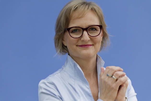 Grüne stellen Plan für Deutschland vor 2026-10-08 Deutschland, Berlin Bundespressekonferenz zur Vorstellung des Leitantrages Unser Plan für Deutschland der Grünen-Bundestagsfraktion. Im BildFranziska Brantner, Bundesvorsitzende Bündnis 90 Die Grünen.