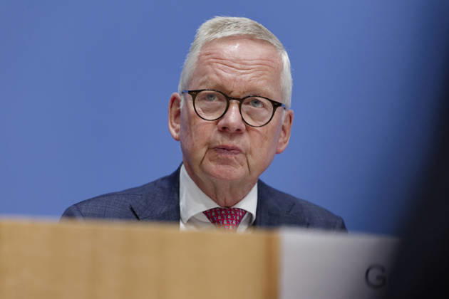 Normenkontrollrat zum Bürokratieabbau 2026-10-08 Deutschland, Berlin Bundespressekonferenz: Jahresbericht des Nationalen Normenkontrollrats (NKR) zum Bürokratieabbau. Im Bild Lutz Goebel, Vorsitzender des Nationalen Normenkontrollrats.