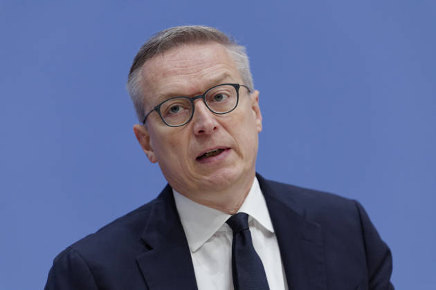 Normenkontrollrat zum Bürokratieabbau 2026-10-08 Deutschland, Berlin Bundespressekonferenz: Jahresbericht des Nationalen Normenkontrollrats (NKR) zum Bürokratieabbau. Im Bild Dr. Karsten Wildberger (CDU), Bundesminister für Digitalisierung und Staatsmodernisierung.