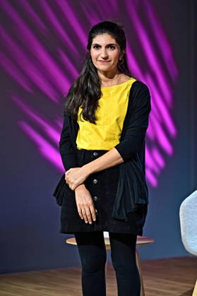 Frankfurter Buchmesse 2026. Schriftstellerin Shida Bazyar am 08.10.2026 auf der Frankfurter Buchmesse. 20261008MWI153662