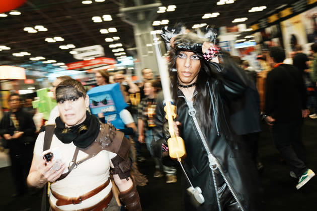 October 8, 2026, New York, New York, USA: Attendees in cosplay at the 2026 New York Comic Con at the Javits Center on October 8, 2026 in New York. New York USA - ZUMAb148 20261008_zap_b148_036 Copyright: xBryanxSmithx