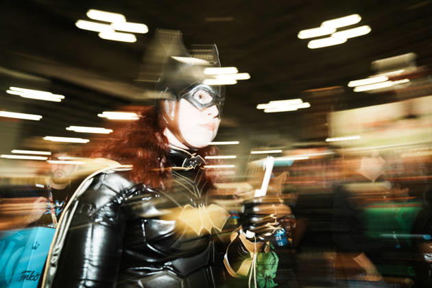 October 8, 2026, New York, New York, USA: A woman in Batwoman cosplay 2026 New York Comic Con at the Javits Center on October 8, 2026 in New York. New York USA  - ZUMAb148 20261008_zap_b148_049 Copyright: xBryanxSmithx