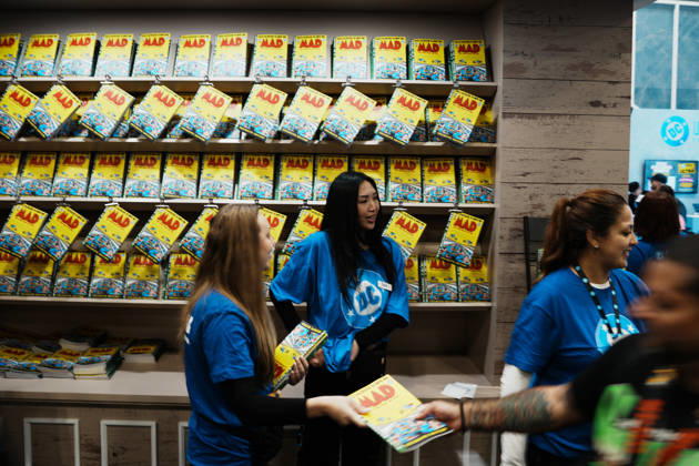 October 8, 2026, New York, New York, USA: A magazine stand for MAD Magazine at the 2026 New York Comic Con at the Javits Center on October 8, 2026 in New York. New York USA - ZUMAb148 20261008_zap_b148_059 Copyright: xBryanxSmithx