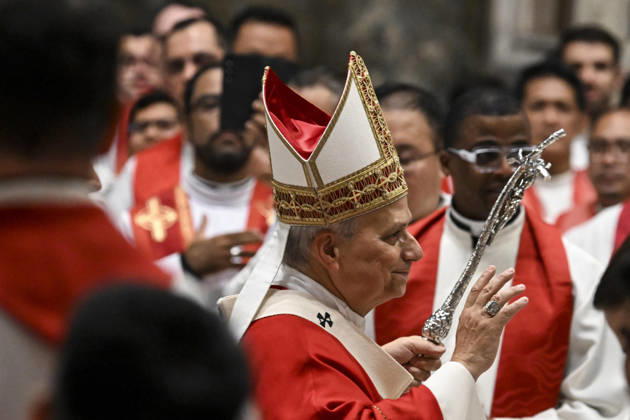 October 8, 2026, Vatican City, Vatican City: Pope Leo leads a mass for the inauguration of the academic year at the Pontificial University in Saint Peter s Square, Vatican City, 8 October 2026. ANSA RICCARDO ANTIMIANI. Vatican City Vatican City - ZUMAa110 20261008_zaf_a110_009 Copyright: xRiccardoxAntimianix