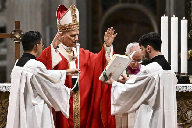 October 8, 2026, Vatican City, Vatican City: Pope Leo leads a mass for the inauguration of the academic year at the Pontificial University in Saint Peter s Square, Vatican City, 8 October 2026. ANSA RICCARDO ANTIMIANI. Vatican City Vatican City - ZUMAa110 20261008_zaf_a110_014 Copyright: xRiccardoxAntimianix