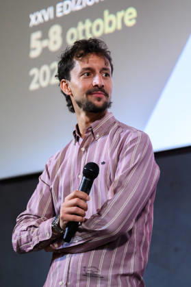October 8, 2026, Lucca, Lucca, Italy: Director and producer Luca Severi presents his film I racconti del mare to the public at the closing of the Cinema d Essai series of meetings, Lucca, 08 10 2026 Lucca Italy - ZUMAa289 20261008_zia_a289_089 Copyright: xStefanoxDallexLuchex xAgfx