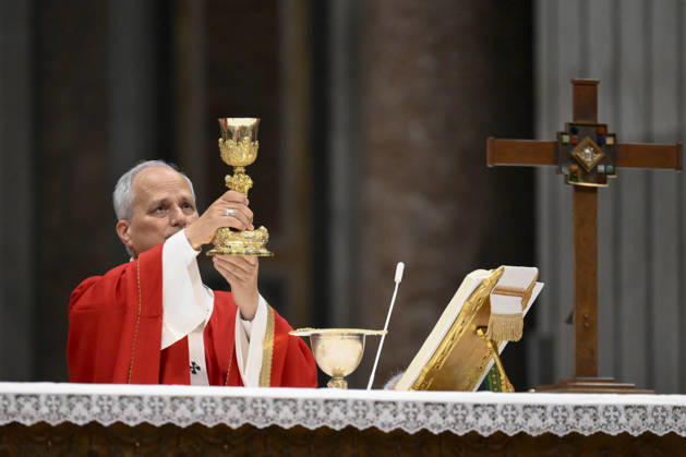 ITALY - POPE - VATICAN-2026 10 8 Italy, Rome, Vatican, 2026 10 8 Pope Leo XIV officiates the holy mass for the inauguration of the academic year of the pontifical universities at the St. Peter s Basilica in the Vatican. EDITORIAL USE ONLY - NO BOOKS Copyright: xVATICANxMEDIA xCatholicxPressxPhotox