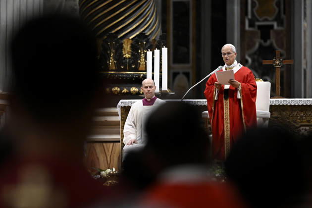 ITALY - POPE - VATICAN-2026 10 8 Italy, Rome, Vatican, 2026 10 8 Pope Leo XIV officiates the holy mass for the inauguration of the academic year of the pontifical universities at the St. Peter s Basilica in the Vatican. EDITORIAL USE ONLY - NO BOOKS Copyright: xVATICANxMEDIA xCatholicxPressxPhotox