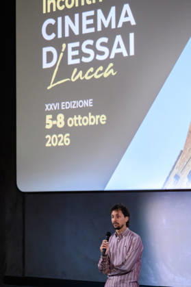 October 8, 2026, Lucca, Lucca, Italy: Director and producer Luca Severi presents his film I racconti del mare to the public at the closing of the Cinema d Essai series of meetings, Lucca, 08 10 2026 Lucca Italy - ZUMAa289 20261008_zia_a289_093 Copyright: xStefanoxDallexLuchex xAgfx