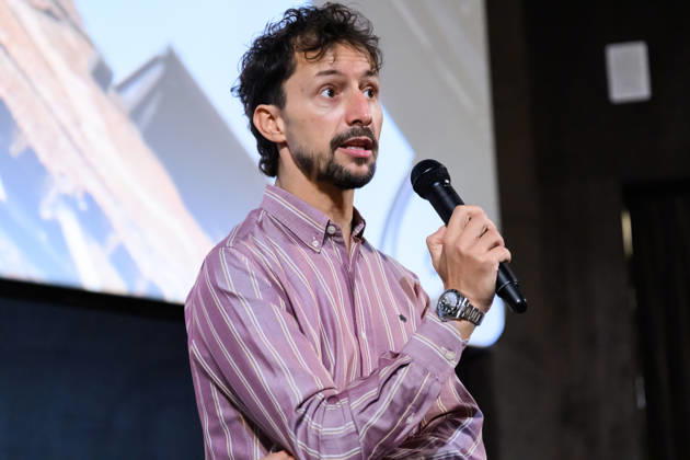October 8, 2026, Lucca, Lucca, Italy: Director and producer Luca Severi presents his film I racconti del mare to the public at the closing of the Cinema d Essai series of meetings, Lucca, 08 10 2026 Lucca Italy - ZUMAa289 20261008_zia_a289_096 Copyright: xStefanoxDallexLuchex xAgfx