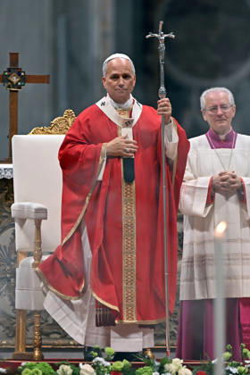 ROME - VATICAN - POPE - 2026 10 8 Italy, Rome, Vatican, 2026 10 8 Pope Leo XIV celebrates Holy Mass for the academic year at the Pontifical Universities in St Peter s Basilica in the Vatican . EDITORIAL USE ONLY - NO BOOKS Copyright: xx