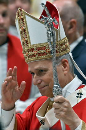 IPA89439195 - Italy, Rome, Vatican, October 8, 2026: Pope Leo XIV celebrates Holy Mass for the start of the academic year at the Pontifical Universities in St. Peter s Basilica in the Vatican. Photograph by ALESSIA GIULIANI Catholic Press Photo Copyright: xx xAlessiaxGiuliani Catholipressphox IPA89439195