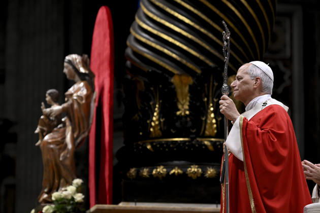 IPA89439409 - Italy, Rome, Vatican, October 8, 2026: Pope Leo XIV presides over Holy Mass for the inauguration of the academic year at the pontifical universities in St. Peter s Basilica in the Vatican. Photo by VATICAN MEDIA Catholic Press Photo Copyright: xVATICANxMEDIA xCatholicxPressxPhotox xx IPA89439409