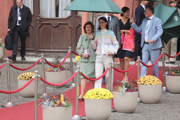 Königin Silvia von Schweden, Bettina Gräfin Bernadotte und Björn Graf Bernadotte beim Jubiläum der Mentor-Stiftung auf der Insel Mainau. Mainau, 08.10.2026 Copyright: xAgenturxMatthiasxWehnertx xM.xGränzdörferx