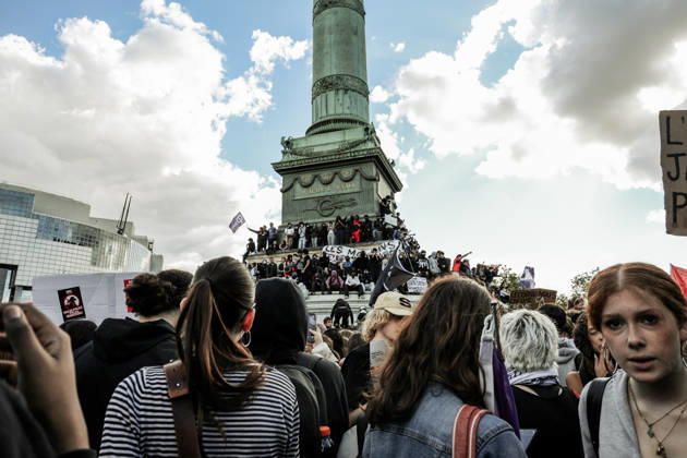On Thursday, October 8, 2026, the Place de la Bastille in Paris was the focal point of a major high school student demonstration, part of a nationwide movement of anger affecting many schools. This Thursday, October 8, 2026, the Place de la Bastille in Paris was the focal point of a major high school student demonstration, part of a national movement of anger affecting many educational institutions 460318 2026 10 08 Paris France Copyright: xLenain-VieiraxElisax xSTARFACEx STAR_460318_014