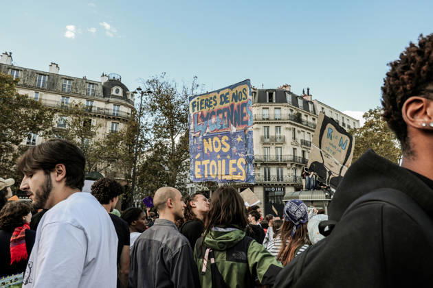 On Thursday, October 8, 2026, the Place de la Bastille in Paris was the focal point of a major high school student demonstration, part of a nationwide movement of anger affecting many schools. This Thursday, October 8, 2026, the Place de la Bastille in Paris was the focal point of a major high school student demonstration, part of a national movement of anger affecting many educational institutions 460318 2026 10 08 Paris France Copyright: xLenain-VieiraxElisax xSTARFACEx STAR_460318_015