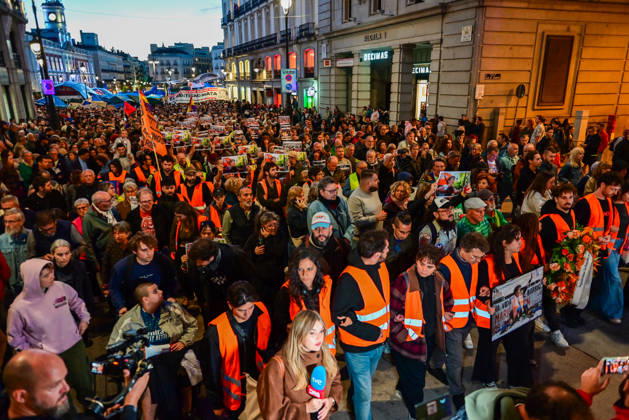 October 8, 2026, Madrid, Madrid, SPAIN: March in memory of Maricarmen, who died after being evicted from her home and became a symbol of the struggle for housing rights and against real-estate speculation. Madrid SPAIN - ZUMAz108 20261008_znp_z108_007 Copyright: xRichardxZubelzux