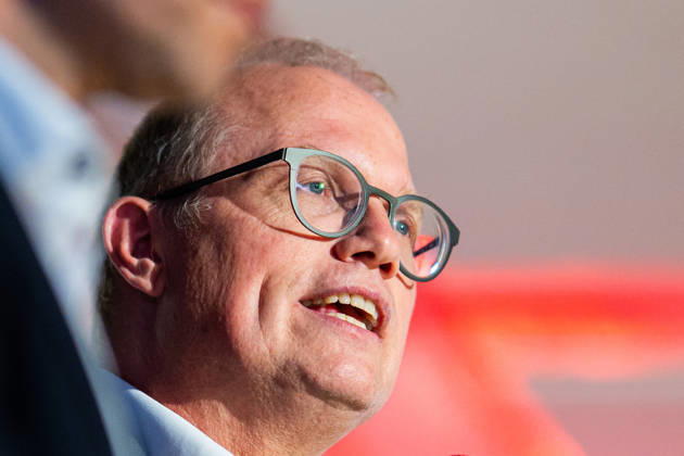 08.10.2026 - Jochen Ott MdL in Herford: Der Fraktionsvorsitzende der NRW-SPD und Spitzenkandidat zum Ministerpräsident zur Landtagswahl 2027. , Herford Nordrhein-Westfalen Deutschland -