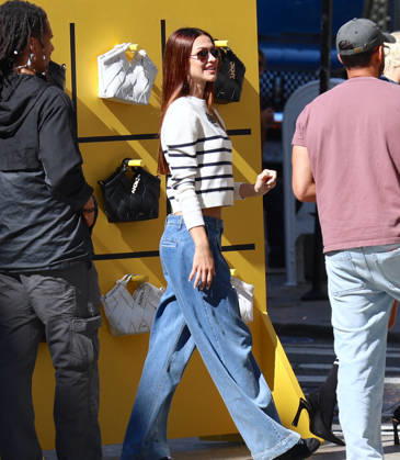 Amelia Halmin and Iris Law during DKNY Photoshoot in New York Top models Amelia Halmin and Iris Law are doing a photoshoot for DKNY in New York, NY on October 8, 2026. Photo by Dylan Travis ABACAPRESS.COM New York NY Copyright: xDylanxTravis ABACAx