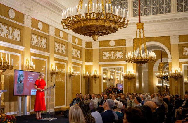 Presentation of the Appeltjes van Oranje awards. The Hague, The Netherlands. 8 Oct 2026 Queen Maxima at the presentation of the Appeltjes van Oranje awards at Noordeinde Palace in The Hague. The Hague The Netherlands Copyright: xDPPA ANx