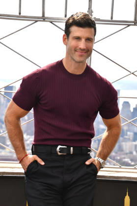 NEW YORK, NY- OCTOBER 8: Parker Young at the Empire State Building to Celebrate the Premiere of CBS New Series, Eternally Yours on October 8, 2026 in New York City. Copyright: xmpi099 MediaPunchx