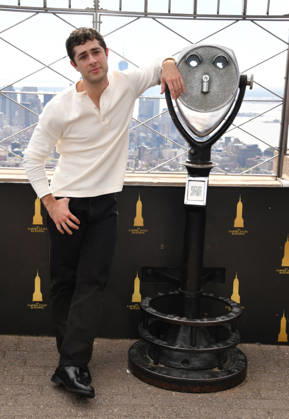 NEW YORK, NY- OCTOBER 8: Jaren Lewison at the Empire State Building to Celebrate the Premiere of CBS New Series, Eternally Yours on October 8, 2026 in New York City. Copyright: xmpi099 MediaPunchx