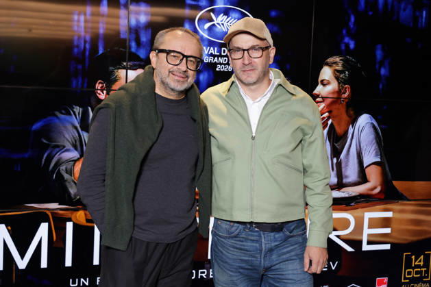 Exclusive - Minotaure Premiere - Paris Exclusive - Andrey Zvyagintsev and Evgueni Galperine attend the photocall for the premiere of The Minotaure held at the UGC Les Halles Cinema in Paris, France on October 8, 2026. Photo by David Boyer ABACAPRESS.COM Paris France Copyright: xBoyerxDavid ABACAx