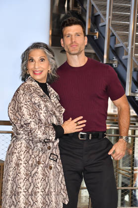 NEW YORK, NY- OCTOBER 8: Rose Abdoo and Parker Young at the Empire State Building to Celebrate the Premiere of CBS New Series, Eternally Yours on October 8, 2026 in New York City. Copyright: xmpi099 MediaPunchx