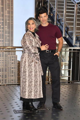 NEW YORK, NY- OCTOBER 8: Rose Abdoo and Parker Young at the Empire State Building to Celebrate the Premiere of CBS New Series, Eternally Yours on October 8, 2026 in New York City. Copyright: xmpi099 MediaPunchx