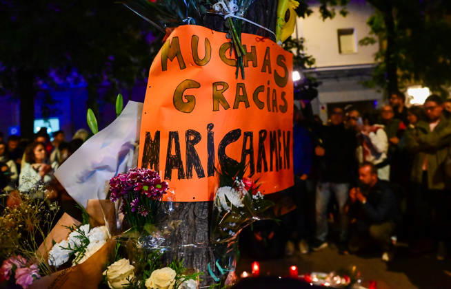 October 8, 2026, Madrid, Madrid, SPAIN: March in memory of Maricarmen, who died after being evicted from her home and became a symbol of the struggle for housing rights and against real-estate speculation. Madrid SPAIN - ZUMAz108 20261008_znp_z108_023 Copyright: xRichardxZubelzux