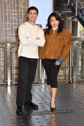 NEW YORK, NY- OCTOBER 8: Jaren Lewison and Helen J. Shen at the Empire State Building to Celebrate the Premiere of CBS New Series, Eternally Yours on October 8, 2026 in New York City. Credit: AdMedia New York City USA - ZUMAa123 20261008_zaa_a123_077 Copyright: xJohnxFyckex