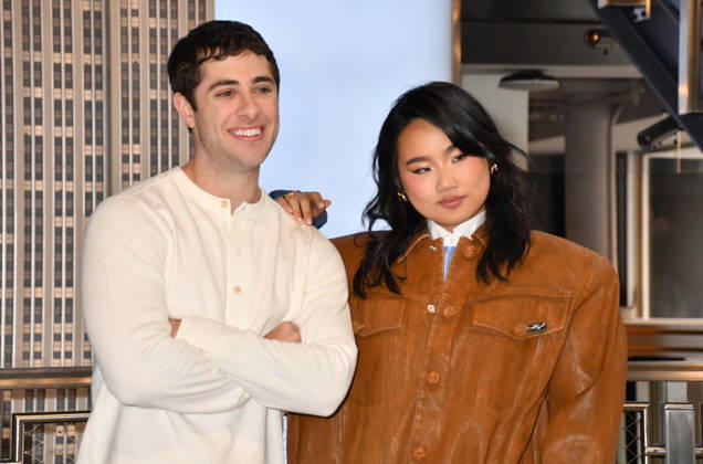 NEW YORK, NY- OCTOBER 8: Jaren Lewison and Helen J. Shen at the Empire State Building to Celebrate the Premiere of CBS New Series, Eternally Yours on October 8, 2026 in New York City. Credit: AdMedia New York City USA - ZUMAa123 20261008_zaa_a123_078 Copyright: xJohnxFyckex