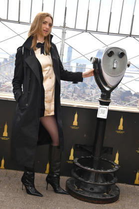 NEW YORK, NY- OCTOBER 8: Allegra Edwards at the Empire State Building to Celebrate the Premiere of CBS New Series, Eternally Yours on October 8, 2026 in New York City. Credit: AdMedia New York City USA - ZUMAa123 20261008_zaa_a123_120 Copyright: xJohnxFyckex