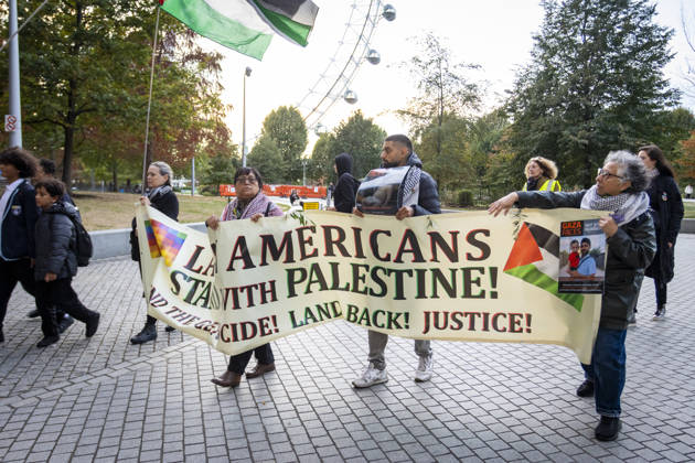 Pro-Palestine Silent Funeral Procession Central London, October 8, 2026 A pro-Palestine silent funeral procession took place in Central London, with demonstrators walking in silence to remember Palestinians killed in the conflict in Gaza. Participants carried Palestinian flags and placards, while some held a coffin and others carried effigies wrapped in burial shrouds, symbolising those killed in the conflict., Credit:Zak Irfan Avalon Copyright: xZakxIrfanx xAvalonx 1141557267