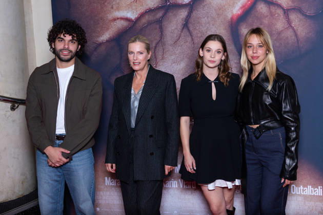 Sanguine Paris Film Premiere Sami Outalbali, Karin Viard, Mara Taquin, Kim Higelin attends Sanguine Paris Film Premiere at Max Linder on October 08, 2026 in Paris, France. Photo by Nasser Berzane ABACAPRESS.COM Paris France  Copyright: xBerzanexNasser ABACAx
