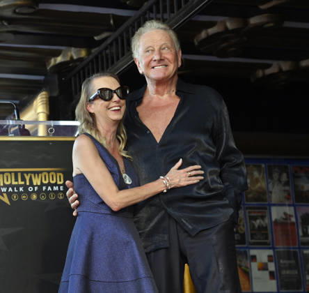 Graham Russell of the rock duo Air Supply is joined by his wife Jodi Russell during an unveiling ceremony honoring the duo with the 2,859th star on the Hollywood Walk of Fame in Los Angeles on Thursday October 8, 2026.  LAP2026100820 JIMxRUYMEN