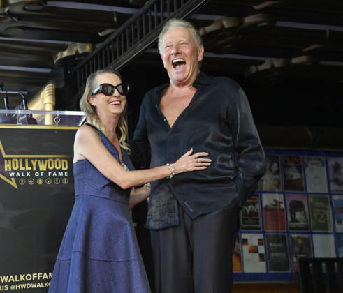 Graham Russell of the rock duo Air Supply is joined by his wife Jodi Russell during an unveiling ceremony honoring the duo with the 2,859th star on the Hollywood Walk of Fame in Los Angeles on Thursday October 8, 2026.  LAP2026100821 JIMxRUYMEN