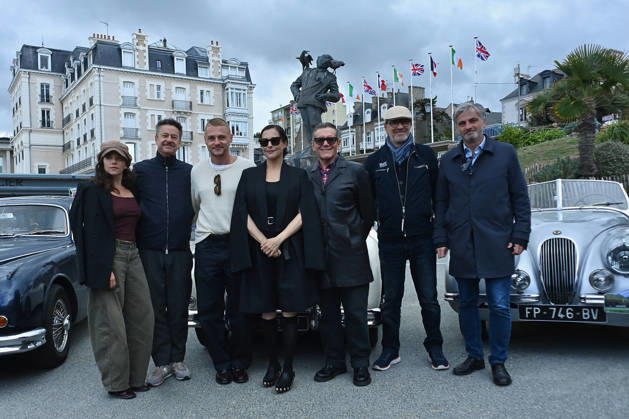 37th Dinard British Irish Film Festival Day 2 FC Jury members Stephen Woolley, Zoe Adjani, President Amira Casar, jury members Thibault de Montalembert and Ben Hardy attend the inauguration of the beach hut bearing Amira Casar name during Day Two of the 37th Dinard British Irish Film Festival on October 8, 2026 in Dinard, France Photo by Franck Castel ABACAPRESS.COM Dinard Copyright: xCastelxFranck ABACAx