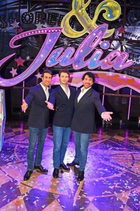 Impulso Tenors (German Gholami, Val Mihelcic, Laszlo Maleczky) bei der & JULIA MUSICALPREMIERE im Stage Palladium Theater in Stuttgart am 08.10.2026