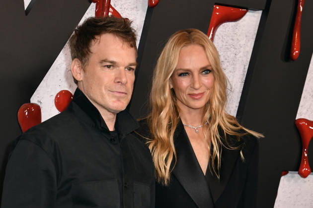 NEW YORK, NY - OCTOBER 8: Michael C. Hall and Uma Thurman at Dexter 20th Anniversary Celebration & Dexter: Resurrection Season 2 premiere at Chelsea Industrial on October 8, 2026 in New York City. Copyright: xmpi099 MediaPunchx