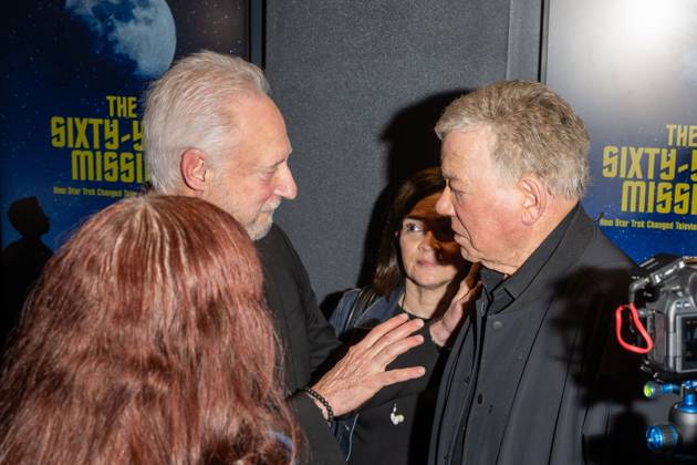 October 8, 2026, New York, New York, United States: Brent Spiner (L) and William Shatner (R) attend. The Sixty Year Mission: How Star Trek Changed Television And The World New York premiere at Regal Times Square on October 08, 2026 in New York City. New York United States  - ZUMAs197 20261008_aaa_s197_277 Copyright: xRonxAdarx