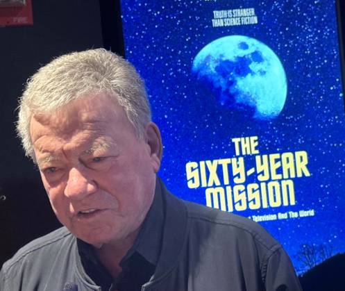 October 8, 2026, New York, New York, USA: Actor WILLIAM SHATNER seen during the red carpet arrivals for the New York All Media Premiere Screening of The Sixty-Year Mission - How Star Trek Changed Television and the World held at Regal Times Square Theaters. New York USA  - ZUMAk03_ 20261008_zaf_k03_064 Copyright: xNancyxKaszermanx