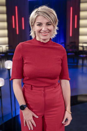 Sabine Heinrich bei der Aufzeichnung der WDR-Talkshow Kölner Treff im WDR Studio BS 3. Köln, 08.10.2026