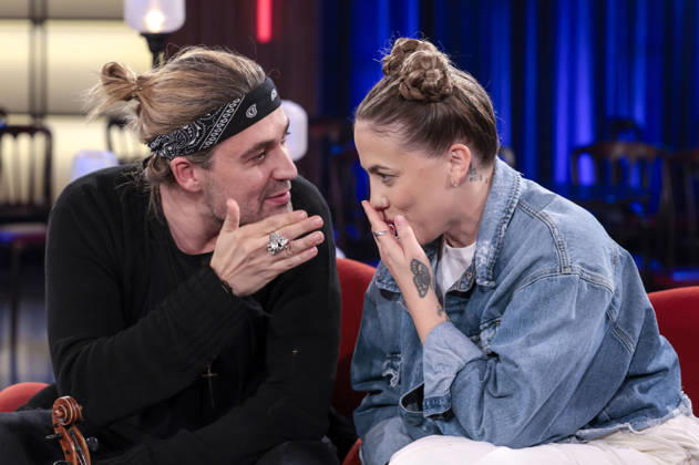 David Garrett und La Fee bei der Aufzeichnung der WDR-Talkshow Kölner Treff im WDR Studio BS 3. Köln, 08.10.2026