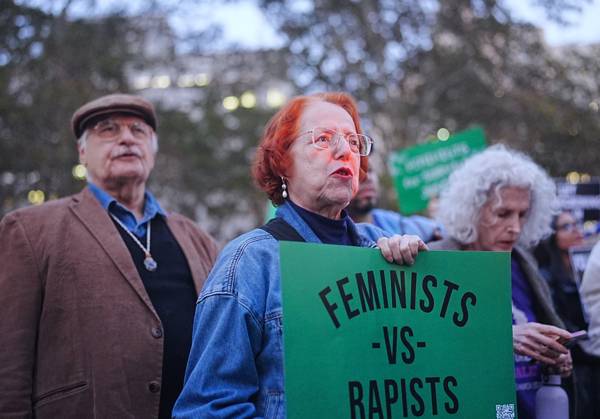 Stop sexual violence day of action rally takes place in Manhattan s Foley Square following Cornell lawsuit NEW YORK, UNITED STATES - OCTOBER 08: A Stop sexual violence day of action rally takes place in Foley Square, Manhattan, on Thursday, October 8, 2026, in the wake of Cornell University rape accusations in New York City, U.S. Selcuk Acar Anadolu New York United States. Editorial use only. Please get in touch for any other usage. Copyright: x2026xAnadoluxSelcukxAcarx