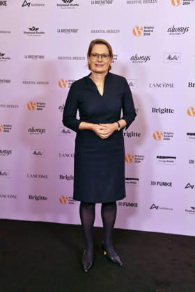 Stefanie Hubig (Bundesministerin für Justiz und Verbraucherschutz) bei der Verleihung der Brigitte Award 2026 im Kino International in Berlin am 08.10.2026
